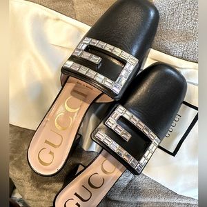 Gucci Malaga Kid Nero Mules